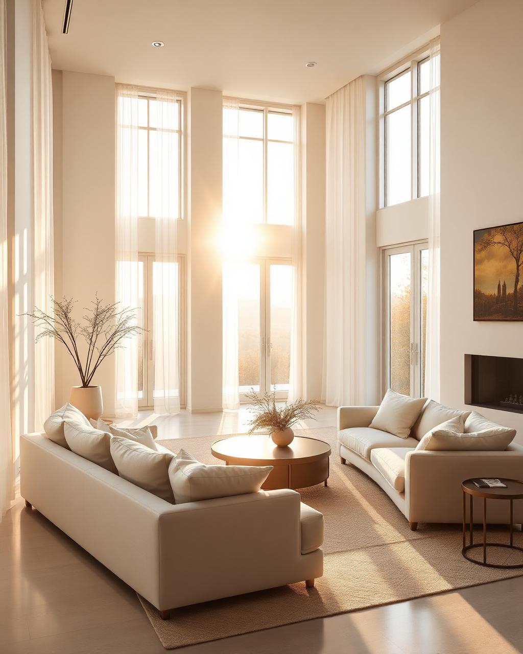 Pristine luxury living room maintained by Dynastyy Kleaning